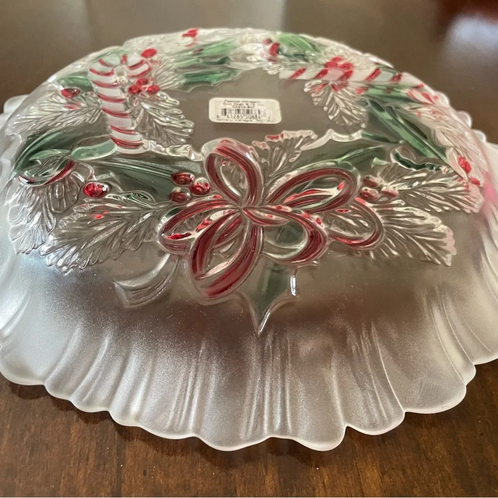 Mikasa Holiday Wreath Platter - Red, Green, and White